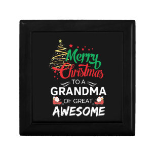 Merry Christmas to a Grandma of Great Awesome Gift Box