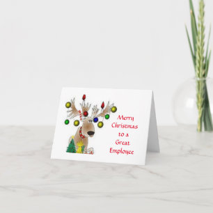 **MERRY CHRISTMAS** TO A GREAT EMPLOYEE" CARD