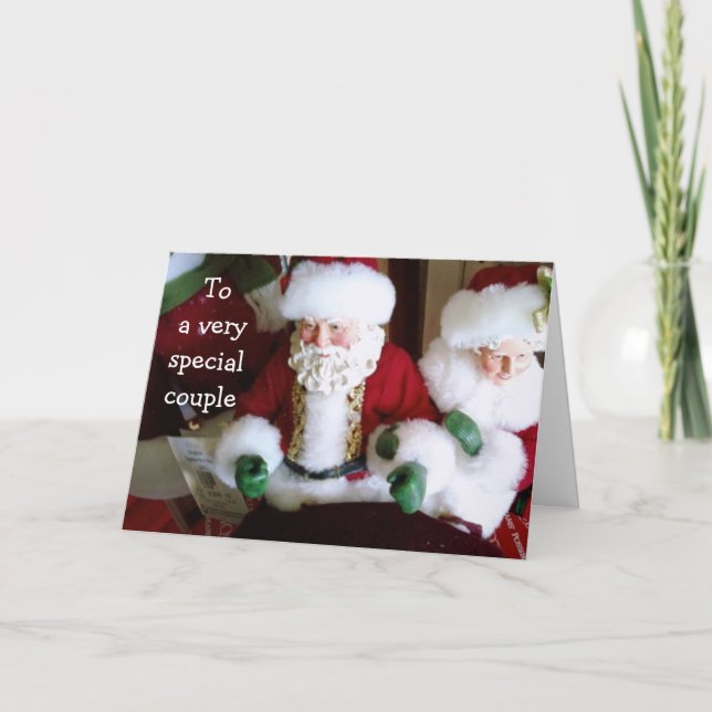 MERRY CHRISTMAS TO A SPECIAL COUPLE HOLIDAY CARD (Front)