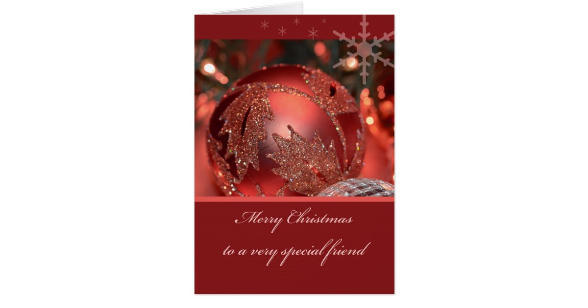 Merry Christmas to a very Special Friend Card | Zazzle