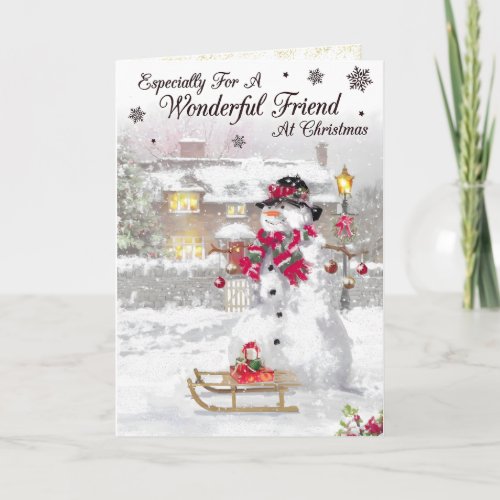 Merry Christmas to a Very Special Friend Christmas Card