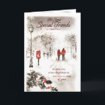Merry Christmas to a Very Special Friend Christmas Card<br><div class="desc">"Merry Christmas to a Very Special Friend Christmas Card" is a heartwarming way to convey your warm wishes and celebrate your special friendship during the holiday season. This card is perfect for showing your appreciation and spreading joy to a friend who holds a special place in your heart. It's a...</div>