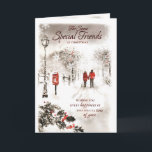 Merry Christmas to a Very Special Friend Christmas Card<br><div class="desc">"Merry Christmas to a Very Special Friend Christmas Card" is a heartwarming way to convey your warm wishes and celebrate your special friendship during the holiday season. This card is perfect for showing your appreciation and spreading joy to a friend who holds a special place in your heart. It's a...</div>
