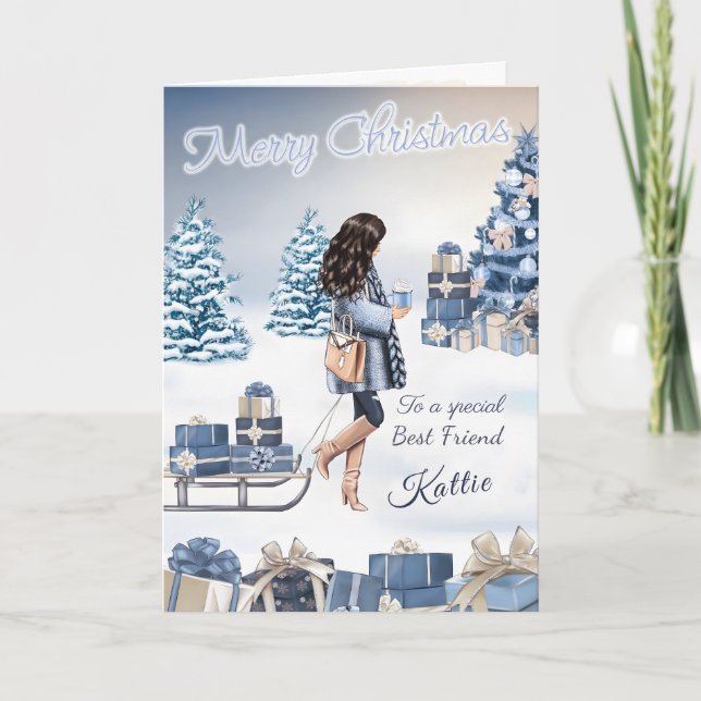 Merry Christmas to a Very Special Friend Christmas Card (Front)