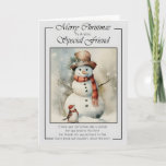 Merry Christmas to a Very Special Friend Christmas Card<br><div class="desc">"Merry Christmas to a Very Special Friend Christmas Card" is a heartwarming way to convey your warm wishes and celebrate your special friendship during the holiday season. This card is perfect for showing your appreciation and spreading joy to a friend who holds a special place in your heart. It's a...</div>