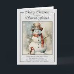 Merry Christmas to a Very Special Friend Christmas Card<br><div class="desc">"Merry Christmas to a Very Special Friend Christmas Card" is a heartwarming way to convey your warm wishes and celebrate your special friendship during the holiday season. This card is perfect for showing your appreciation and spreading joy to a friend who holds a special place in your heart. It's a...</div>
