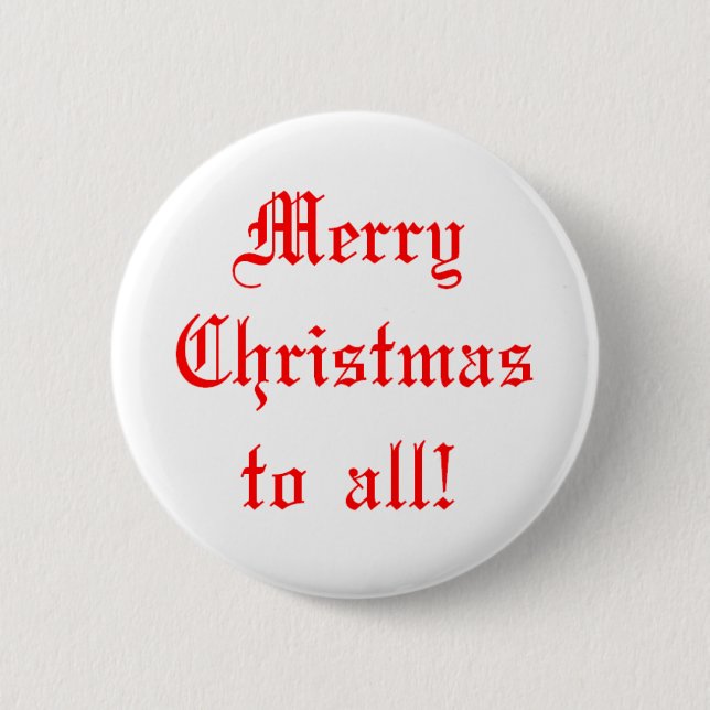 merry christmas to all button (Front)