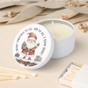 Merry Christmas To All Soy Wax Candle Favor Mini Candle Favors