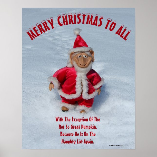 MERRY CHRISTMAS TO ALL, With One Exception -  Poster (Front)