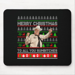 Merry Christmas To All You Sumes Ugly Sweater Retr Mouse Pad