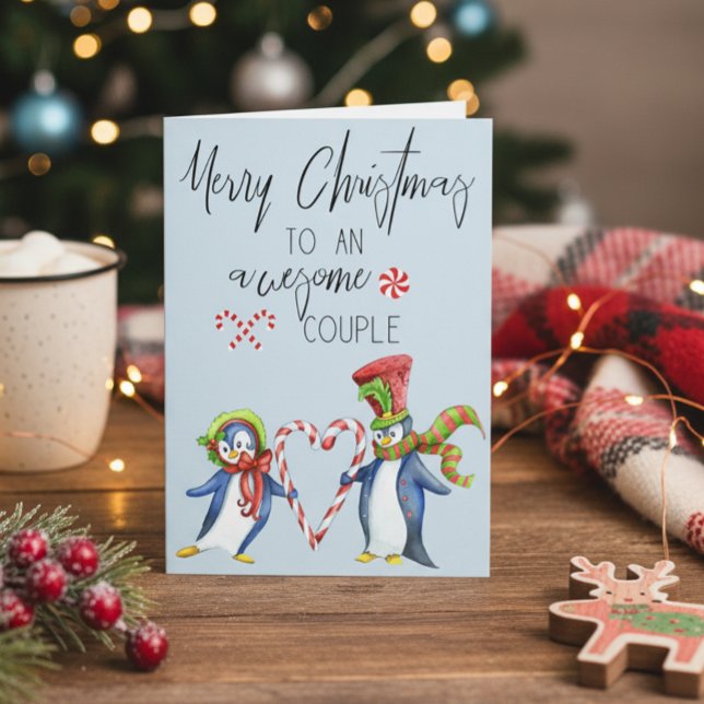 Merry Christmas to an Awesome Couple Holiday Card (Creator Uploaded)
