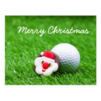 Merry Christmas to golfer Card