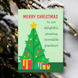 Merry Christmas to grandson card
