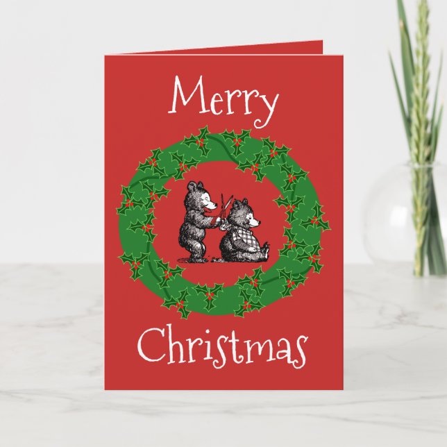 Merry Christmas to Hairdresser Holiday Card (Front)