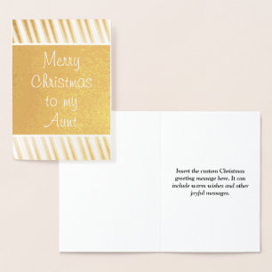 "Merry Christmas to my Aunt" Card