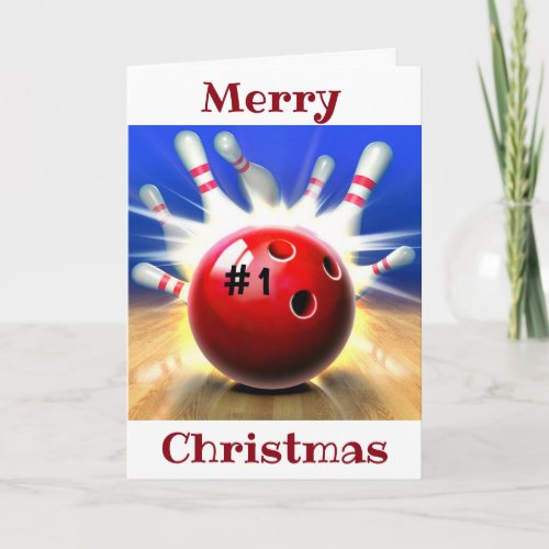 MERRY CHRISTMAS TO MY FAVORITE BOWLER HOLIDAY CARD