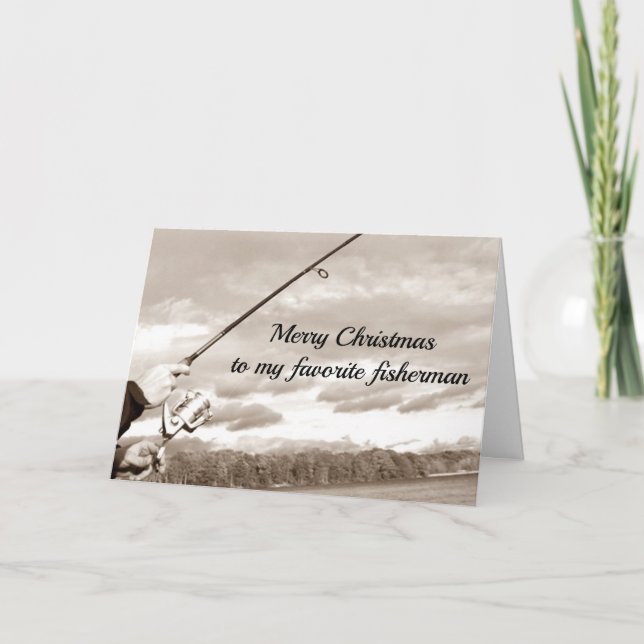 MERRY CHRISTMAS TO MY "FAVORITE CATCH" CARD (Front)