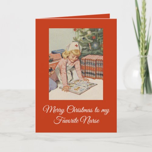 Merry Christmas to my Favorite Nurse Holiday Card