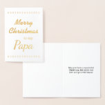[ Thumbnail: "Merry Christmas to My Papa" Card ]