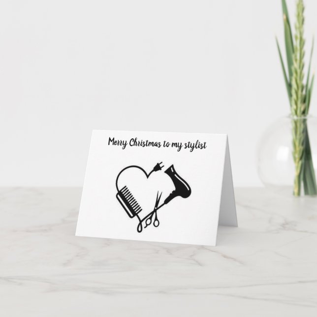 MERRY CHRISTMAS TO ***MY STYLIST*** CARD (Front)