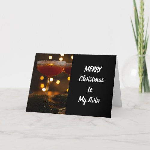 MERRY CHRISTMAS TO MY TWIN CARD