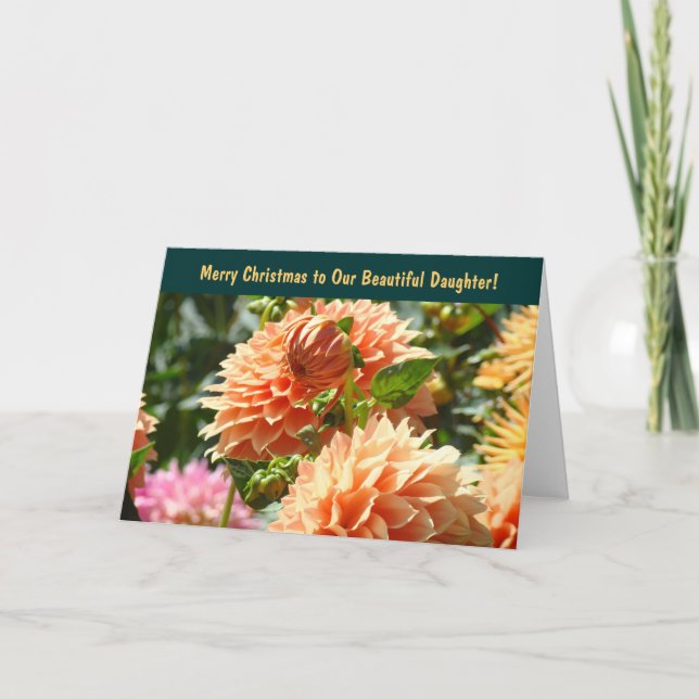 Merry Christmas to Our Beautiful Daughter! Cards (Front)