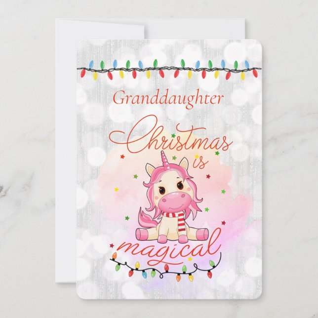 Merry Christmas To Our Granddaughter (Front)