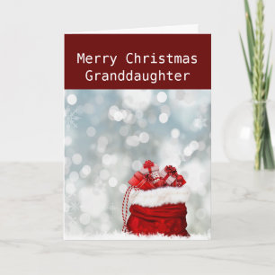*MERRY CHRISTMAS* to our *GRANDDAUGHTER* CHRISTMAS Holiday Card