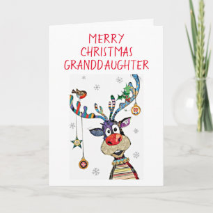 *MERRY CHRISTMAS* to our *GRANDDAUGHTER* CHRISTMAS Holiday Card