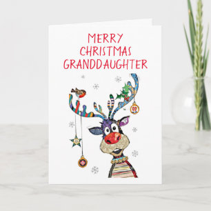 *MERRY CHRISTMAS* to our *GRANDDAUGHTER* CHRISTMAS Holiday Card