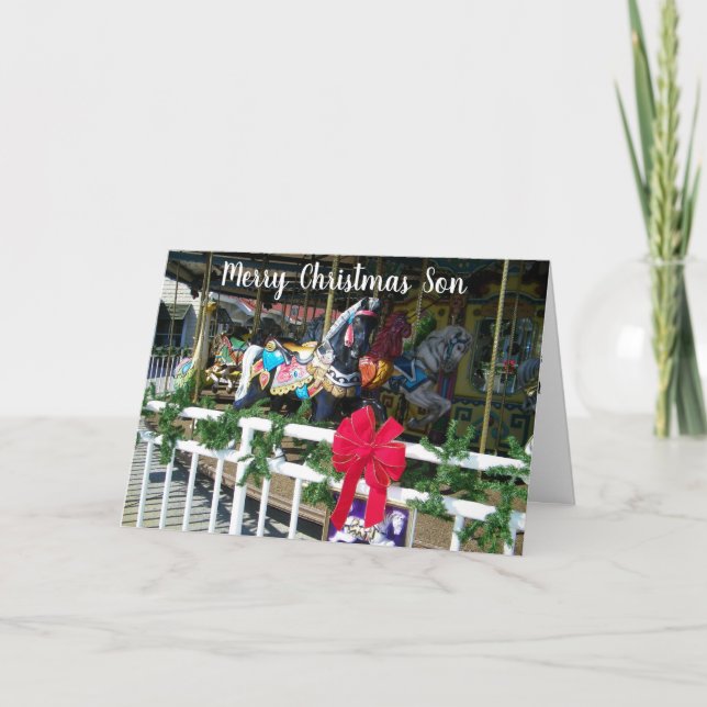 MERRY CHRISTMAS TO OUR ***SON*** HOLIDAY CARD (Front)