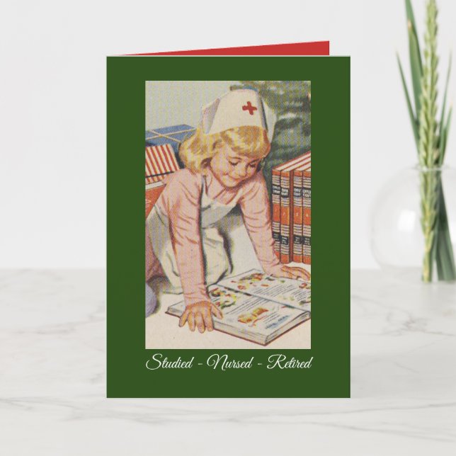 Merry Christmas to Retired Nurse Holiday Card (Front)