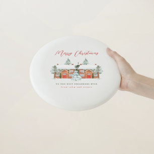 Merry Christmas to the Best Neighbors Wham-O Frisbee