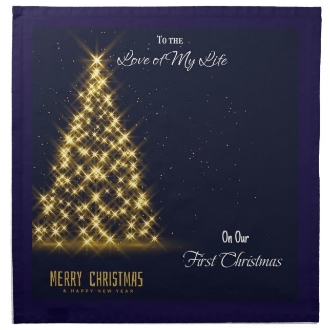 Merry Christmas to the Love of my life  Cloth Napkin (Front)