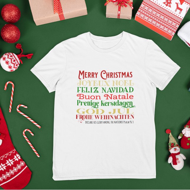 Merry Christmas to the Nations Scripture T-Shirt (Creator Uploaded)