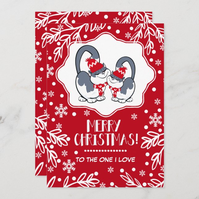 Merry Christmas to the One I Love. Greeting Cards (Front/Back)
