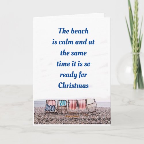 MERRY CHRISTMAS TO YOU FROM THE BEACH HOLIDAY CARD