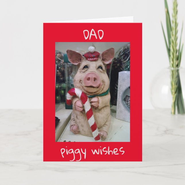 MERRY CHRISTMAS TO YOU "SPECIAL DAD" HOLIDAY CARD (Front)