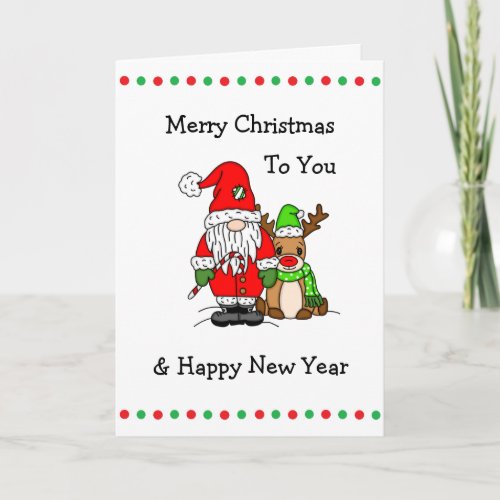 Merry Christmas To You  Surprise Coloring Page Card