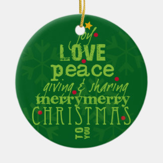 Merry Christmas to You Tree Ornament