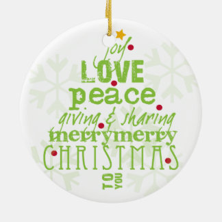 Merry Christmas to You Tree Ornament