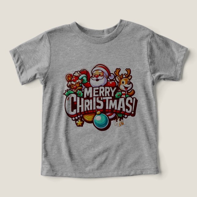 merry Christmas Toddler T-shirt (Design Front)