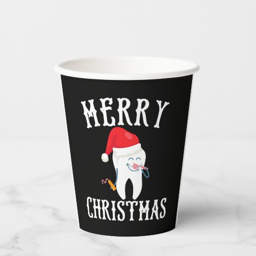 Merry Christmas Tooth Doctor dentist dental Paper Cups