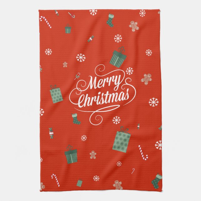 Merry Christmas Towel (Vertical)
