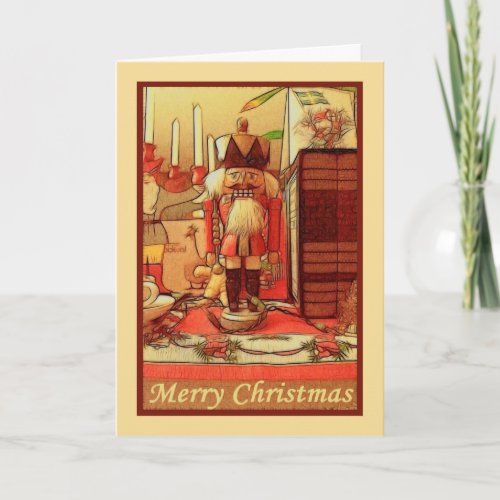 Merry Christmas toy soler to military person Holiday Card
