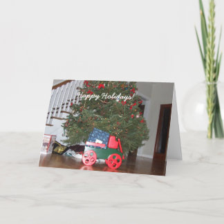 Merry Christmas Toy Wagon Card
