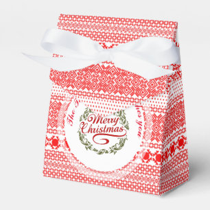 MERRY CHRISTMAS Traditional Name Favor Box tent