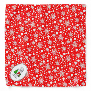 Merry Christmas Tree 2 Old English Sheepdog Gray 1 Bandana