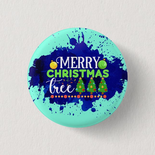 Merry Christmas Tree-34564 Button (Front)
