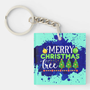 Merry Christmas Tree-34564 Keychain